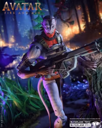 Avatar: Fire and Ash Recom Quaritch (Ash Warrior) Action Figure