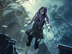 Graveyard Zombies Rocker (Female) Zombie Action Figure