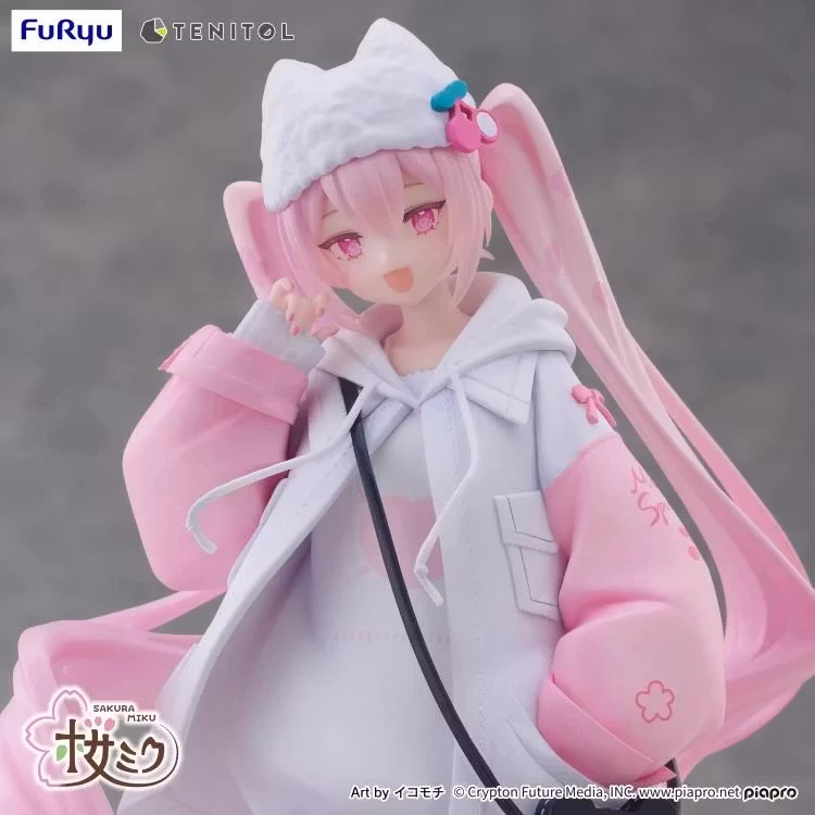 Vocaloid Tenitol Petit Sakura Miku (Cool Style) Figure