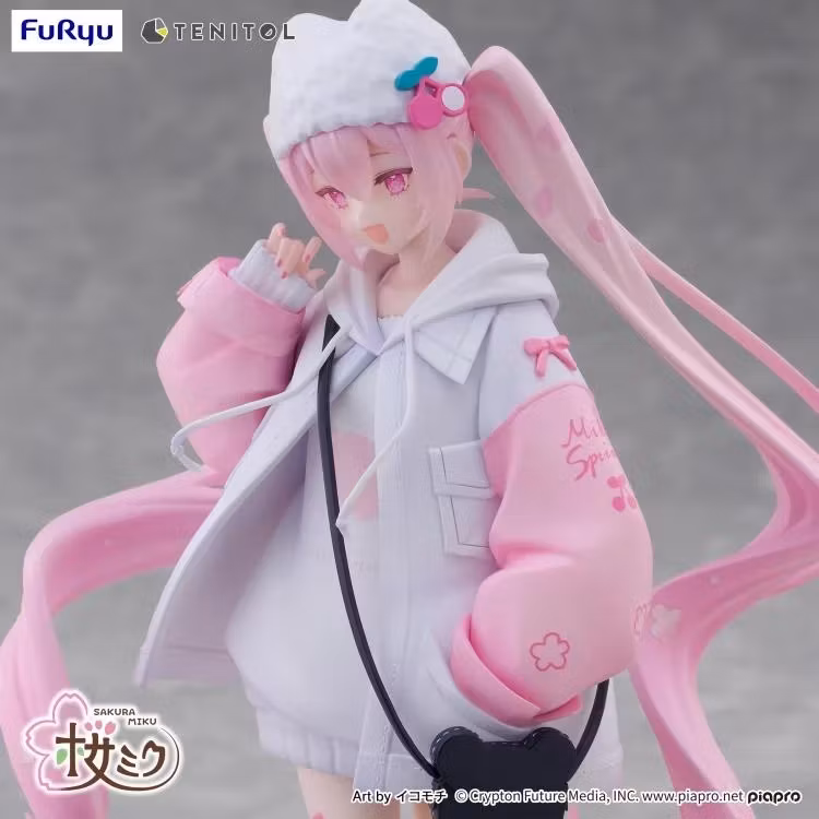 Vocaloid Tenitol Petit Sakura Miku (Cool Style) Figure
