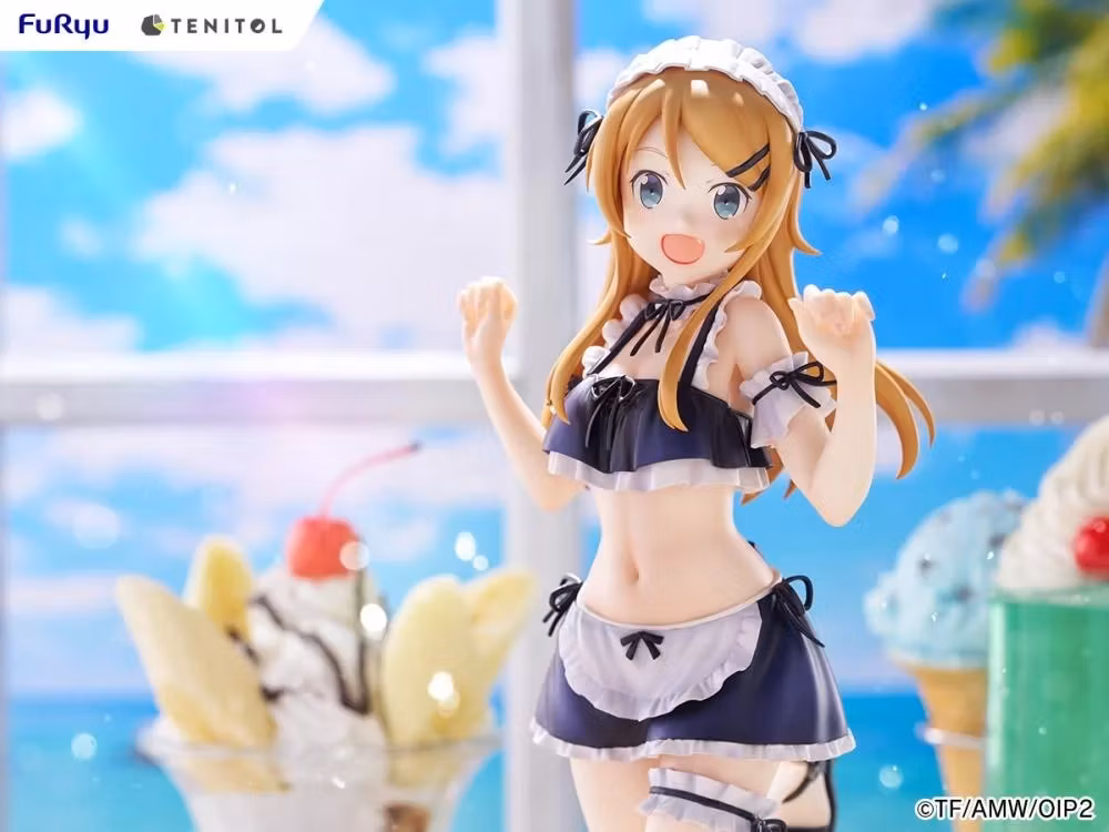 Oreimo Tenitol Tall Kirino Kousaka (Swimsuit Maid Ver.) Figure
