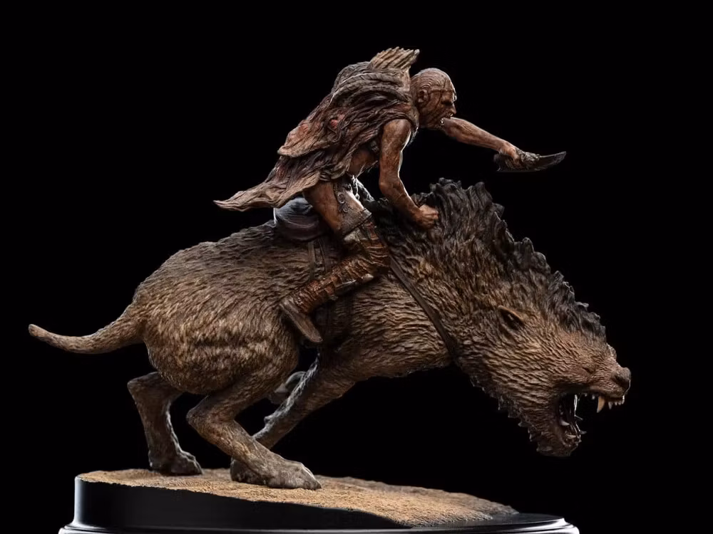 The Lord of the Rings Sharku on Warg Miniature Statue