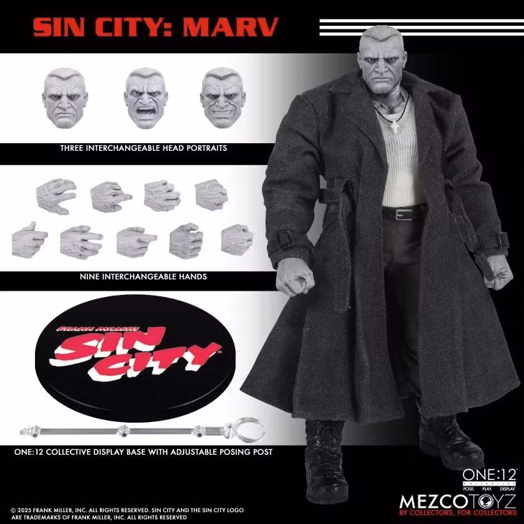 Sin City One:12 Collective Marv Action Figure