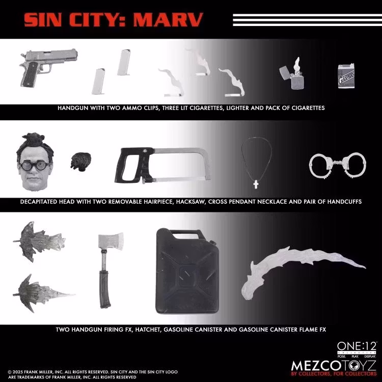 Sin City One:12 Collective Marv Action Figure