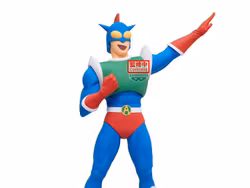 Crayon Shin-chan Action Kamen Super Big Figure