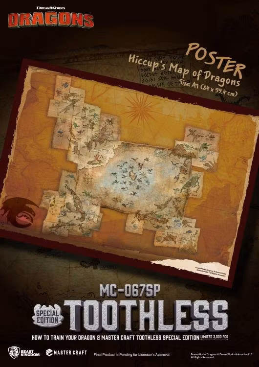 How To Train Your Dragon 2 MC-067SP Toothless Limited Edition Statue