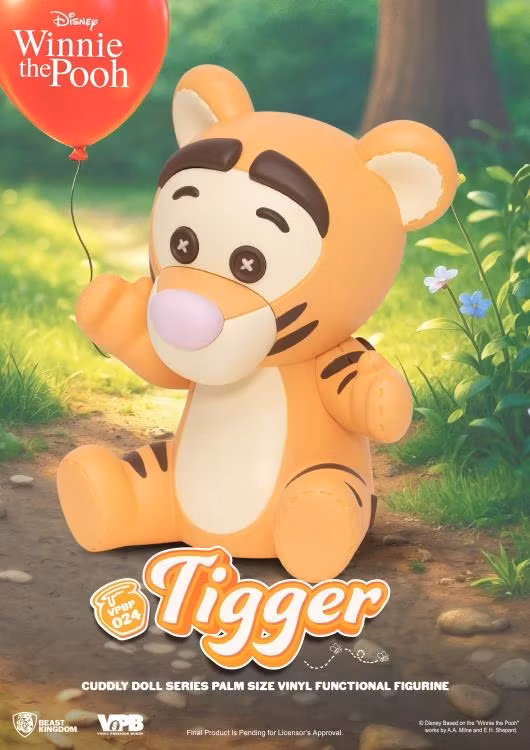 Winnie the Pooh Cuddly Doll Series Tigger Palm Size Vinyl Piggy Bank