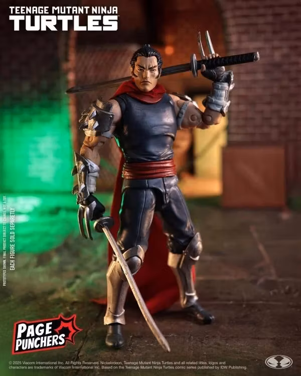 Teenage Mutant Ninja Turtles Page Punchers Shredder 5" Action Figure with Comic