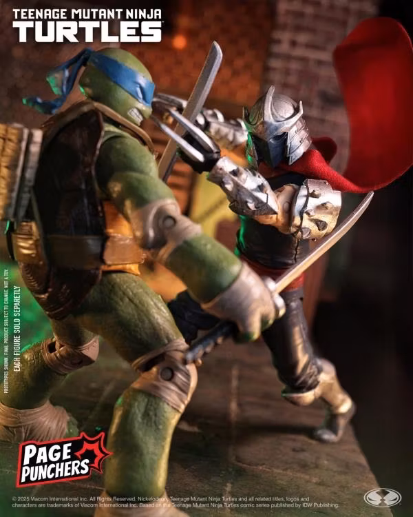 Teenage Mutant Ninja Turtles Page Punchers Shredder 5" Action Figure with Comic