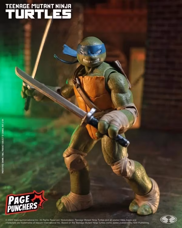 Teenage Mutant Ninja Turtles Page Punchers Leonardo 5" Action Figure with Comic