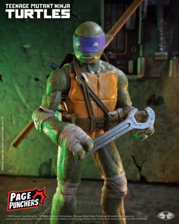 Teenage Mutant Ninja Turtles Page Punchers Donatello 5" Action Figure with Comic