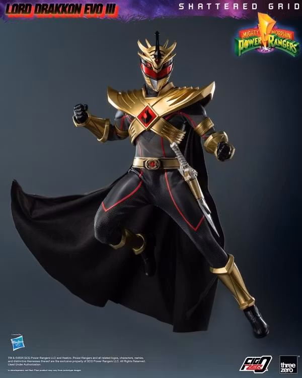 Mighty Morphin Power Rangers: Shattered Grid FigZero Lord Drakkon (Evo III Ver.) 1/6 Scale Action Figure