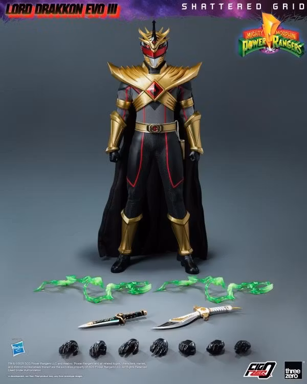 Mighty Morphin Power Rangers: Shattered Grid FigZero Lord Drakkon (Evo III Ver.) 1/6 Scale Action Figure