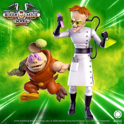 Biker Mice from Mars Dr. Karbunkle with Fred the Mutant Action Figure