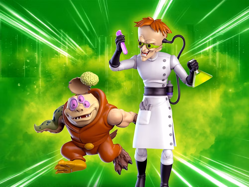 Biker Mice from Mars Dr. Karbunkle with Fred the Mutant Action Figure