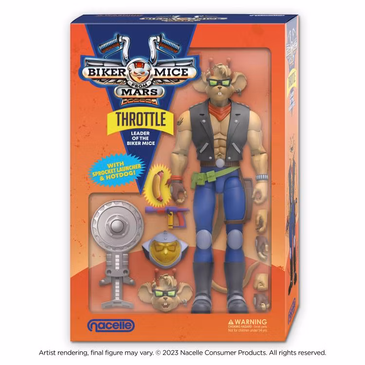 Biker Mice From Mars Throttle Action Figure