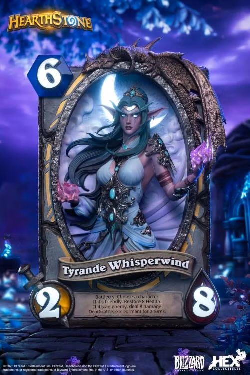 Hearthstone Tyrande Whisperwind Card Art Limited Edition Statue