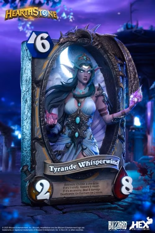 Hearthstone Tyrande Whisperwind Card Art Limited Edition Statue