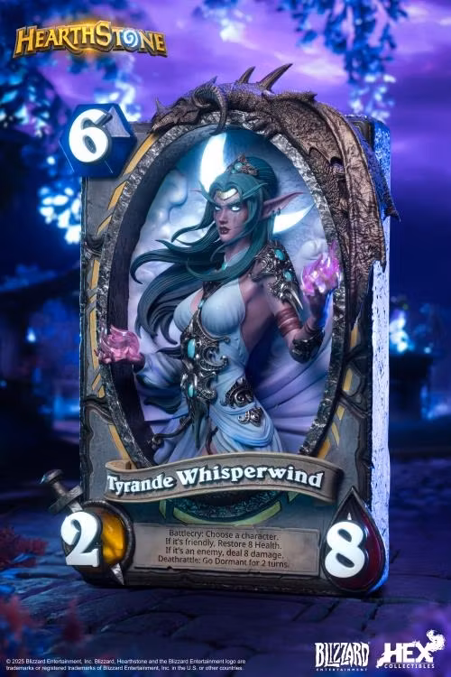 Hearthstone Tyrande Whisperwind Card Art Limited Edition Statue
