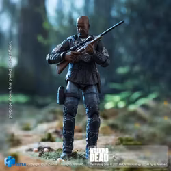 The Walking Dead Exquisite Mini Series Morgan 1/18 Scale Action Figure