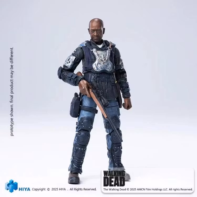 The Walking Dead Exquisite Mini Series Morgan 1/18 Scale Action Figure