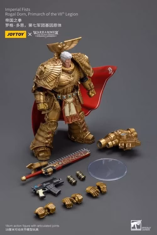 Warhammer: The Horus Heresy Imperial Fists Rogal Dorn, Primarch of the VIIth Legion 1/18 Scale Action Figure