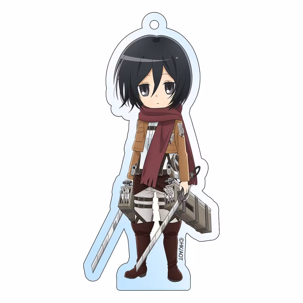 Attack on Titan Acrylic Keychain Mikasa Holographic