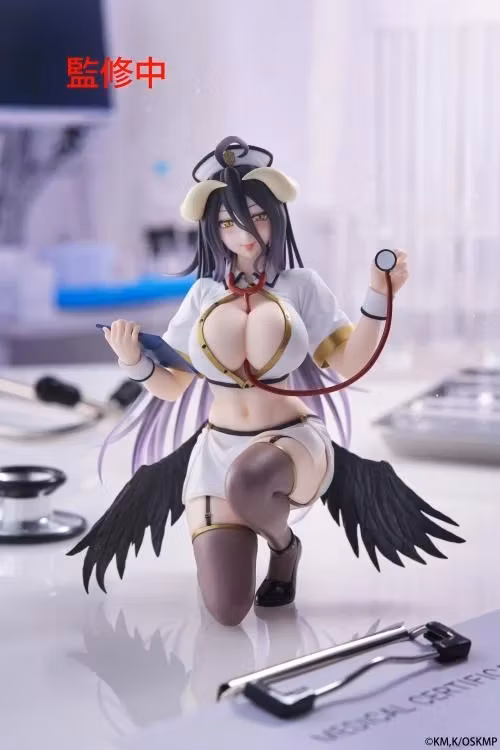 Overlord Desktop Cute Albedo (Nurse Ver.) Figure