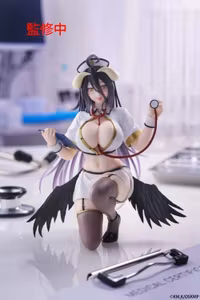 Overlord Desktop Cute Albedo (Nurse Ver.) Figure