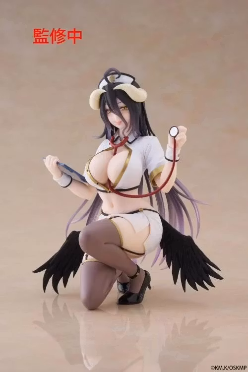 Overlord Desktop Cute Albedo (Nurse Ver.) Figure