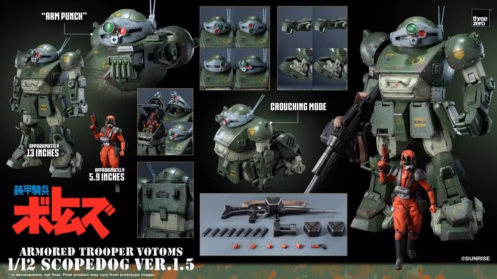 Armored Trooper Votoms Scopedog (Ver. 1.5) 1/12 Scale Action Figure