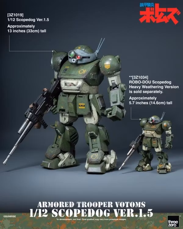 Armored Trooper Votoms Scopedog (Ver. 1.5) 1/12 Scale Action Figure