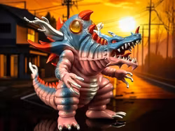 SSSS.Gridman Chibi Creature High-Spirited Kaiju Ghoulghilas Figure