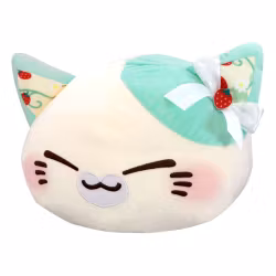 Nemu Neko Cat Sweet Big Plush Figure Mint Green