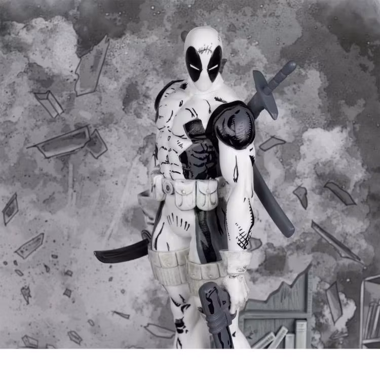 Marvel Comics Gold Label Deadpool (Line Art Ver.) (The New Mutants #98) 1/10 Scale Figure