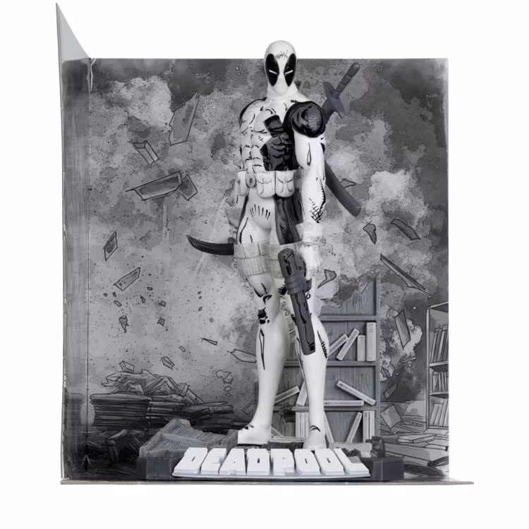 Marvel Comics Gold Label Deadpool (Line Art Ver.) (The New Mutants #98) 1/10 Scale Figure