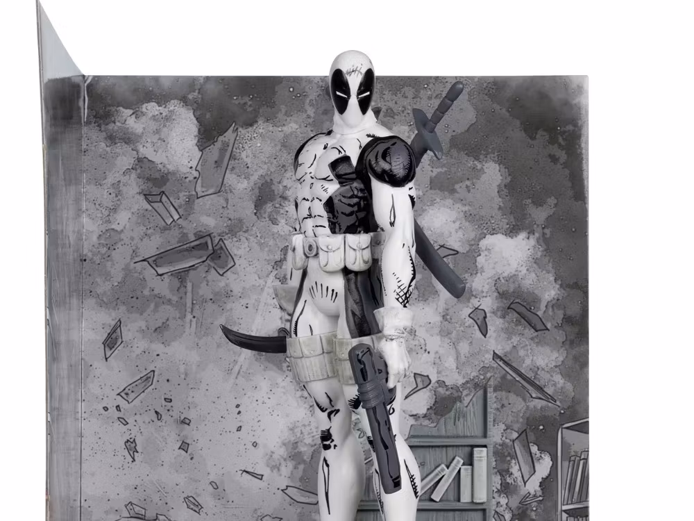 Marvel Comics Gold Label Deadpool (Line Art Ver.) (The New Mutants #98) 1/10 Scale Figure