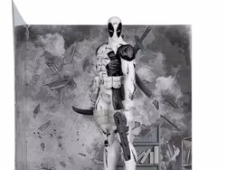 Marvel Comics Gold Label Deadpool (Line Art Ver.) (The New Mutants #98) 1/10 Scale Figure