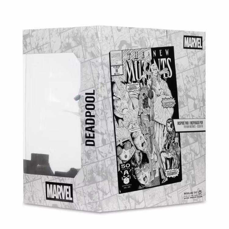 Marvel Comics Gold Label Deadpool (Line Art Ver.) (The New Mutants #98) 1/10 Scale Figure