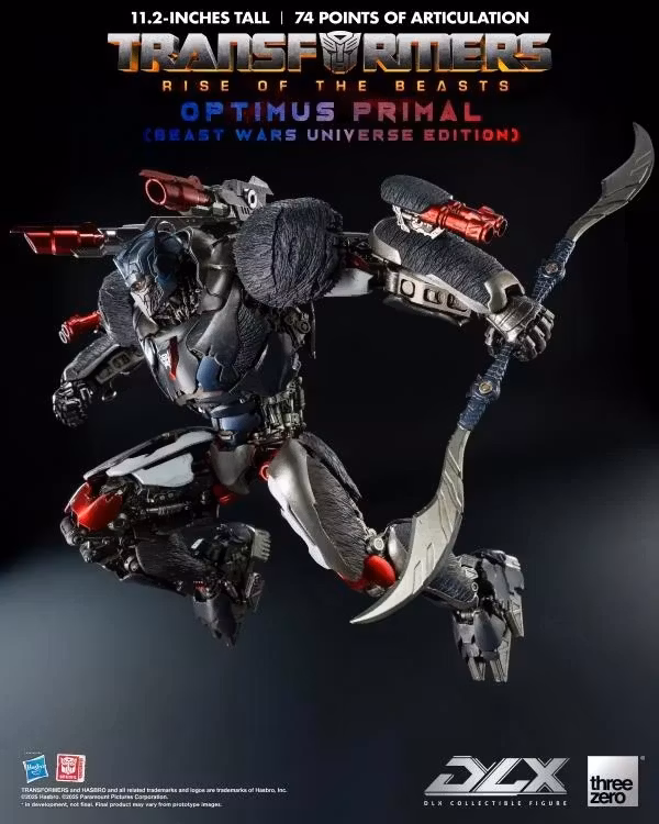 Transformers: Rise of the Beasts DLX Scale Collectible Series Optimus Primal (Beast Wars Universe Edition) Action Figure