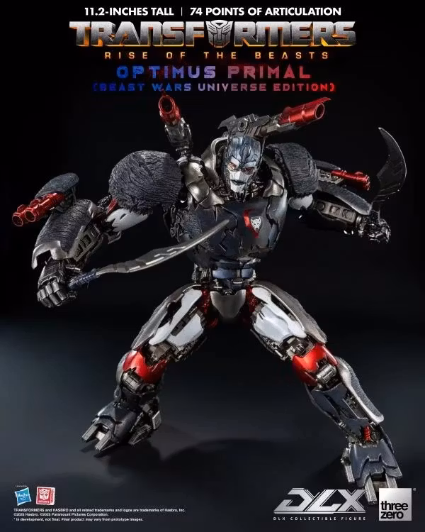 Transformers: Rise of the Beasts DLX Scale Collectible Series Optimus Primal (Beast Wars Universe Edition) Action Figure