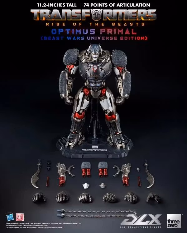 Transformers: Rise of the Beasts DLX Scale Collectible Series Optimus Primal (Beast Wars Universe Edition) Action Figure