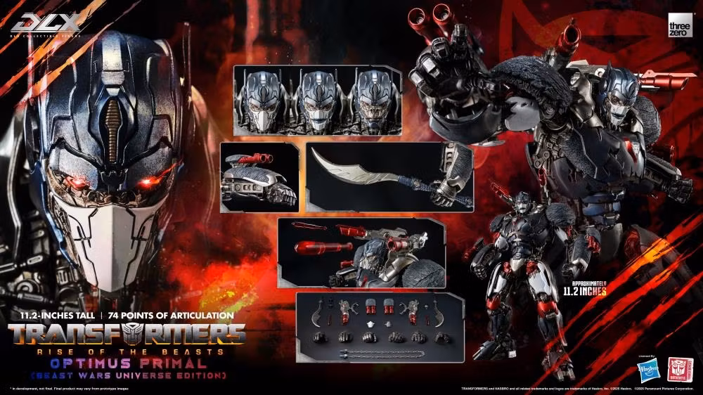 Transformers: Rise of the Beasts DLX Scale Collectible Series Optimus Primal (Beast Wars Universe Edition) Action Figure