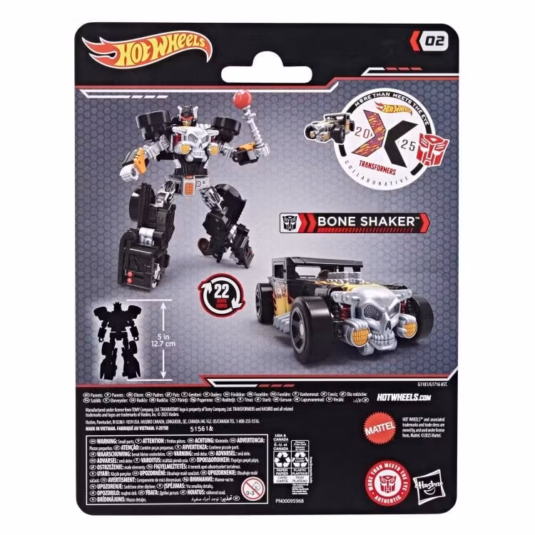 Transformers Collaborative Hot Wheels x Transformers Deluxe Class Bone Shaker
