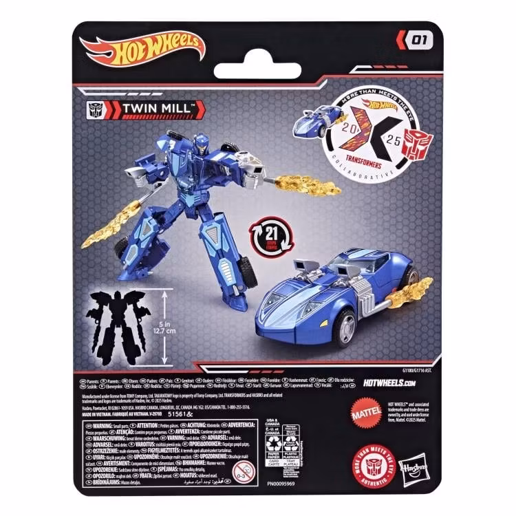 Transformers Collaborative Hot Wheels x Transformers Deluxe Class Twin Mill