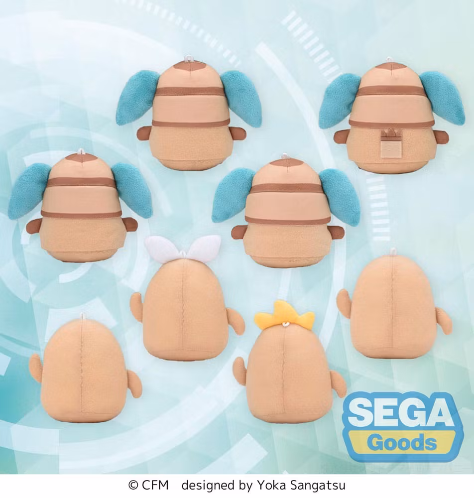 Vocaloid Hatsune Miku Series Fuwa Petit Plush Keychains Haniwa Set