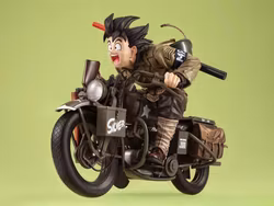 Dragon Ball Z Desktop Real McCoy EX Goku on Motorbike