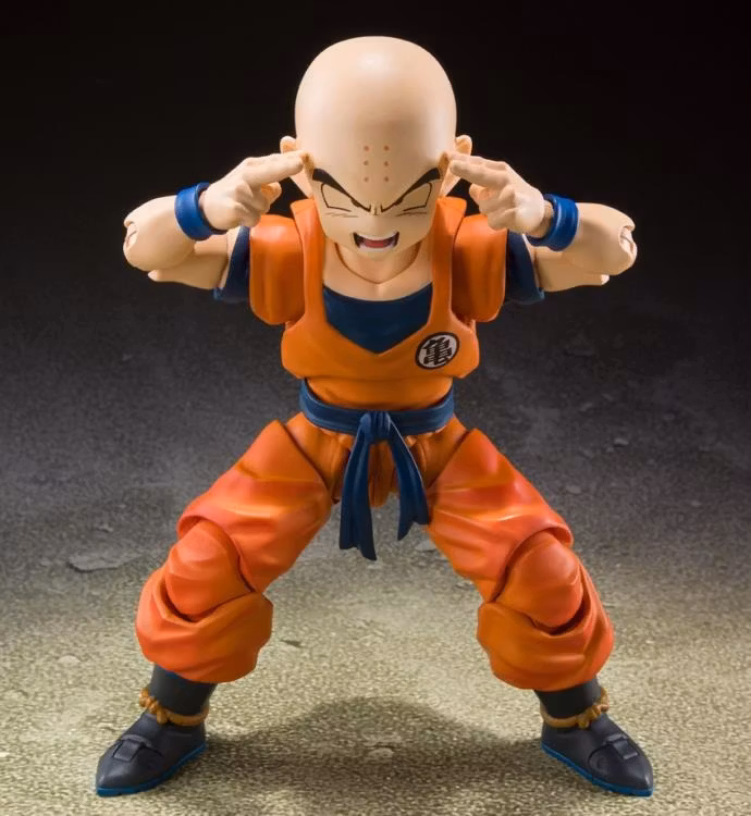 Dragon Ball Z S.H.Figuarts Krillin (Earth's Strongest Man) Action Figure (Rerelease)
