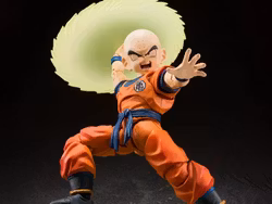 Dragon Ball Z S.H.Figuarts Krillin (Earth's Strongest Man) Action Figure (Rerelease)