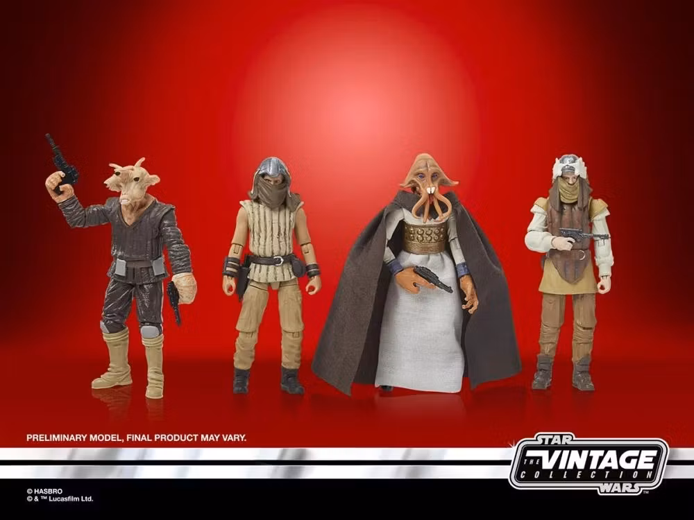 Star Wars 40th Anniversary The Vintage Collection Jabba's Court Denizens Action Figure Four-Pack